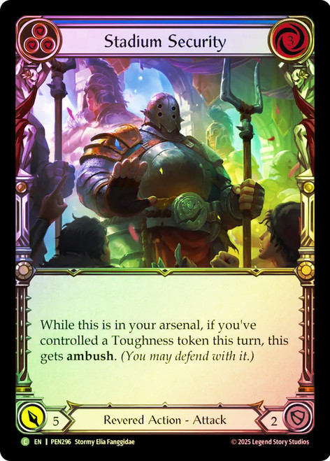 Stadium Security (Blue)
Compendium of Rathe
Single
Flesh and Blood