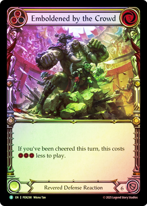 Emboldened by the Crowd
Compendium of Rathe
Single
Flesh and Blood