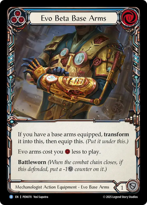 Evo Beta Base Arms
Compendium of Rathe
Single
Flesh and Blood