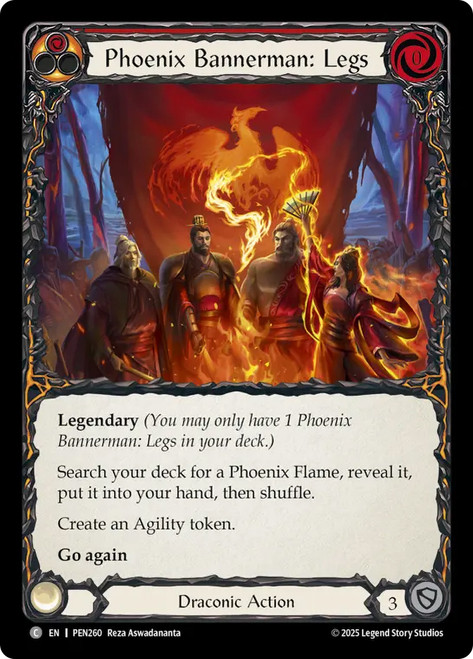 Phoenix Bannerman: Legs
Compendium of Rathe
Single
Flesh and Blood