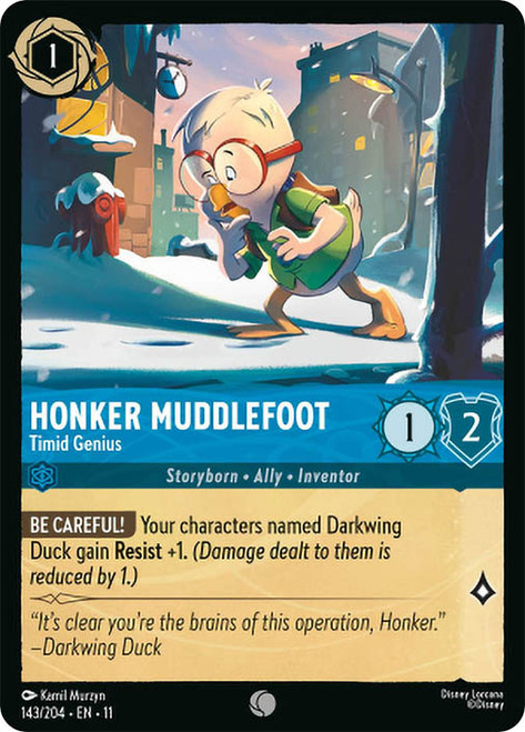 Honker Muddlefoot - Timid Genius
Winterspell
Single
Lorcana