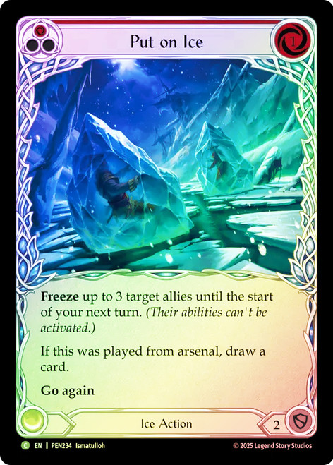 Put on Ice (Red)
Compendium of Rathe
Single
Flesh and Blood