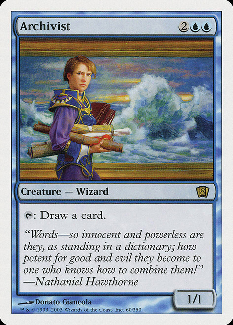 Archivist\n8th Edition\nSingle\nMagic The Gathering