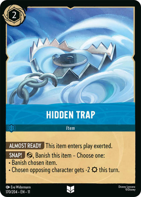 Hidden Trap
Winterspell
Single
Lorcana
