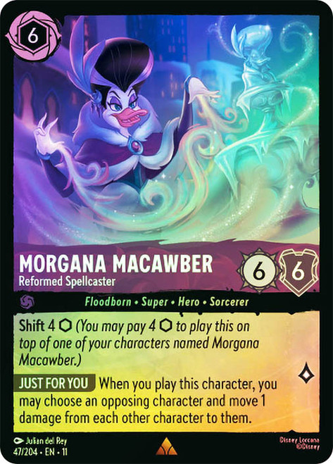 Morgana Macawber - Reformed Spellcaster
Winterspell
Single
Lorcana