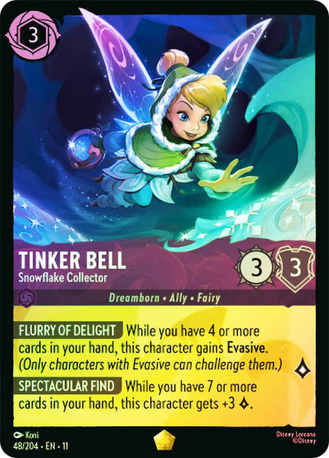 Tinker Bell - Snowflake Collector
Winterspell
Single
Lorcana