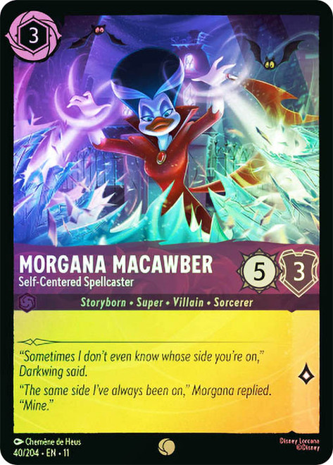 Morgana Macawber - Self-Centered Spellcaster
Winterspell
Single
Lorcana