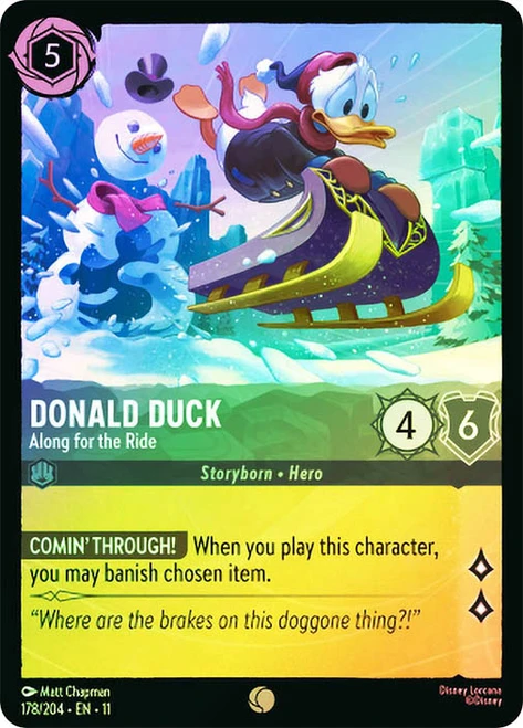 Donald Duck - Along for the Ride
Winterspell
Single
Lorcana