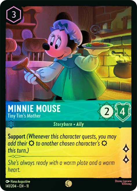 Minnie Mouse - Tiny Tim's Mother
Winterspell
Single
Lorcana