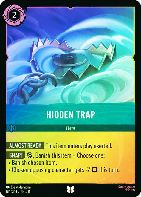 Hidden Trap
Winterspell
Single
Lorcana