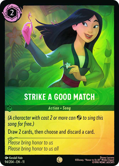 Strike a Good Match
Winterspell
Single
Lorcana