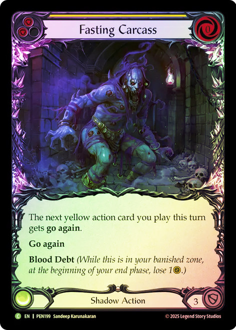 Fasting Carcass (Yellow)
Compendium of Rathe
Single
Flesh and Blood