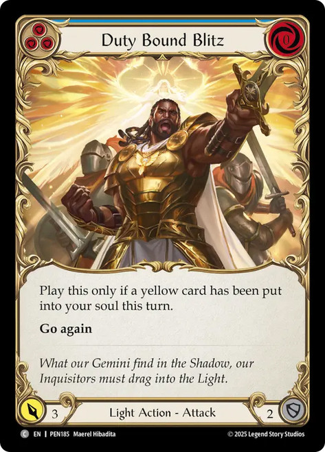 Duty Bound Blitz (Blue)
Compendium of Rathe
Single
Flesh and Blood