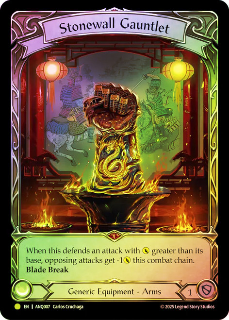 Stonewall Gauntlet
Antiquity Pack
Single
Flesh and Blood
