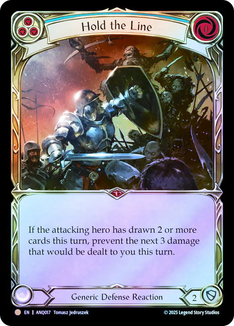 Hold the Line
Antiquity Pack
Single
Flesh and Blood