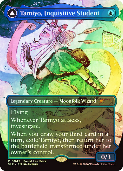 Tamiyo, Inquisitive Student // Tamiyo, Seasoned Scholar (Secret