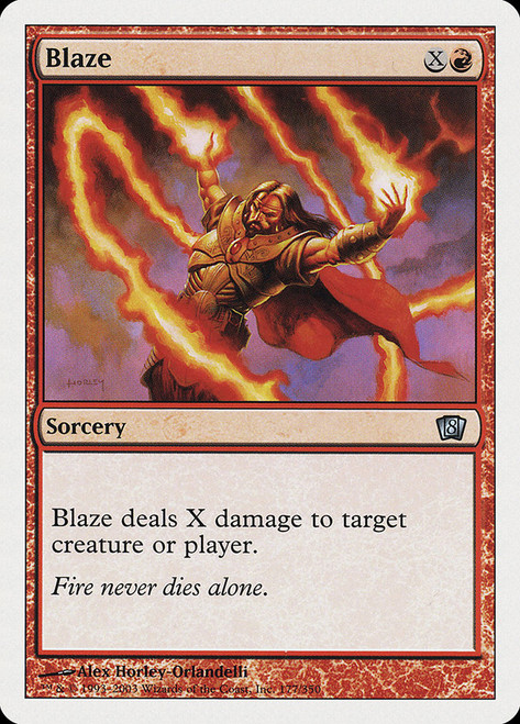 Blaze\n8th Edition\nSingle\nMagic The Gathering