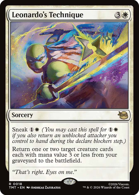Leonardo's Technique
Teenage Mutant Ninja Turtles
Single
Magic: The Gathering