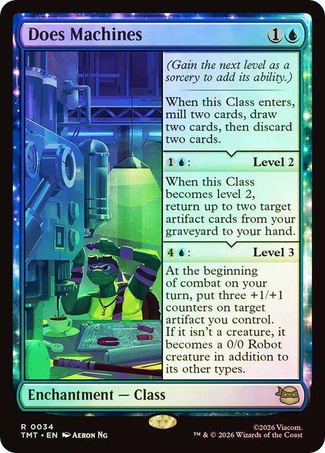 Does Machines
Teenage Mutant Ninja Turtles
Single
Magic: The Gathering