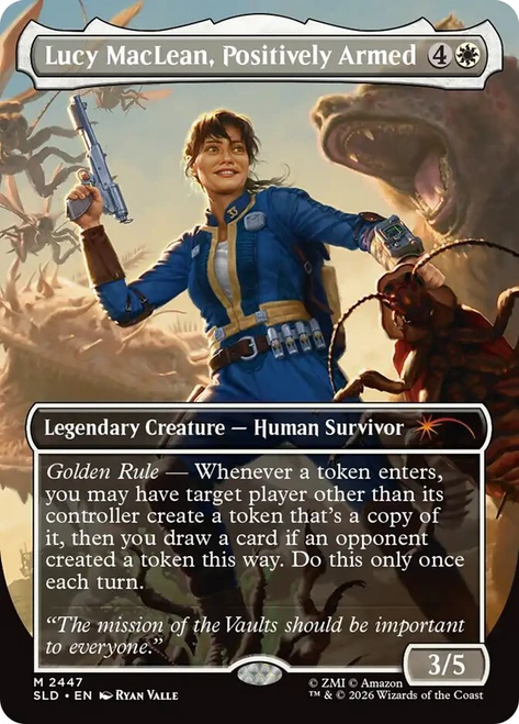 Lucy MacLean, Positively Armed (Fallout)
Secret Lair Drop
Single
Magic: The Gathering