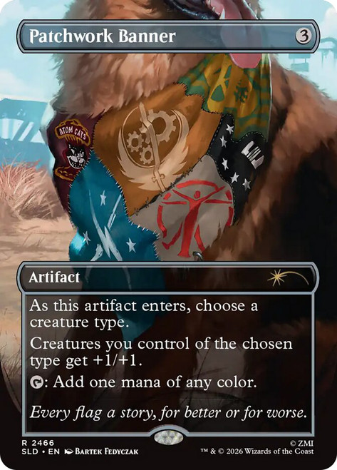 Patchwork Banner (Fallout)
Secret Lair Drop
Single
Magic: The Gathering
