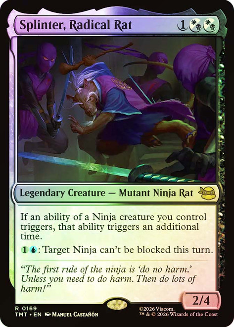 Splinter, Radical Rat
Teenage Mutant Ninja Turtles
Single
Magic: The Gathering
