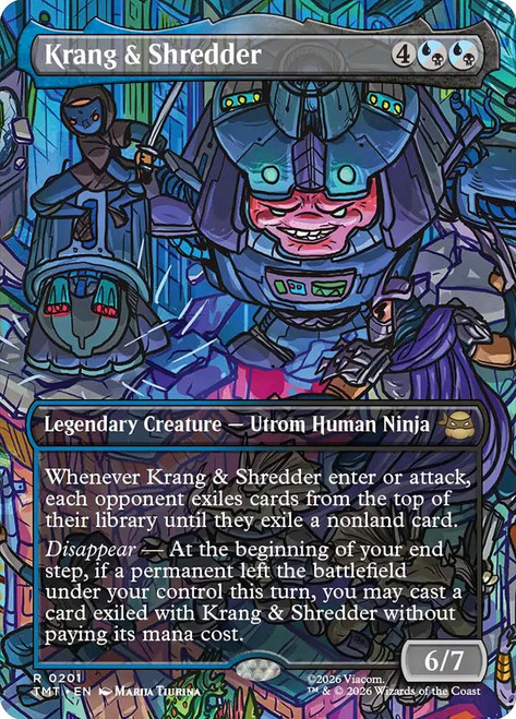無敵の存在、クランゲ/Krang, the All-Powerfull Krang, the All-Powerful (Borderless) (Surge Foil) - Commander