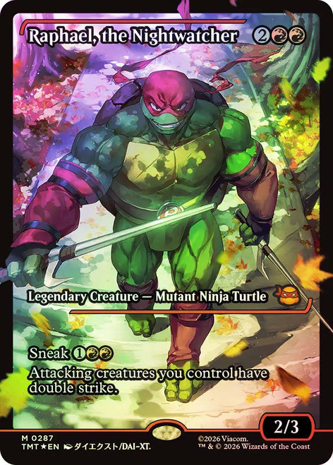 Raphael, the Nightwatcher (#287)
Teenage Mutant Ninja Turtles
Single
Magic: The Gathering