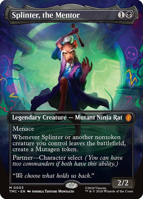 Splinter, the Mentor
Teenage Mutant Ninja Turtles Eternal
Single
Magic: The Gathering