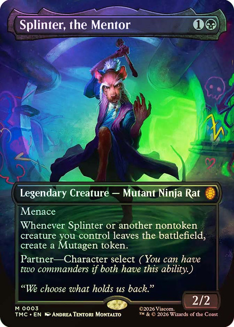 Splinter, the Mentor
Teenage Mutant Ninja Turtles Eternal
Single
Magic: The Gathering