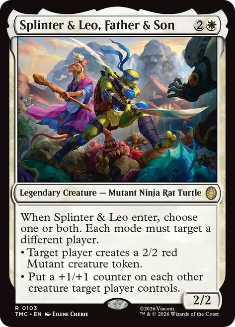 Splinter & Leo, Father & Son
Teenage Mutant Ninja Turtles Eternal
Single
Magic: The Gathering