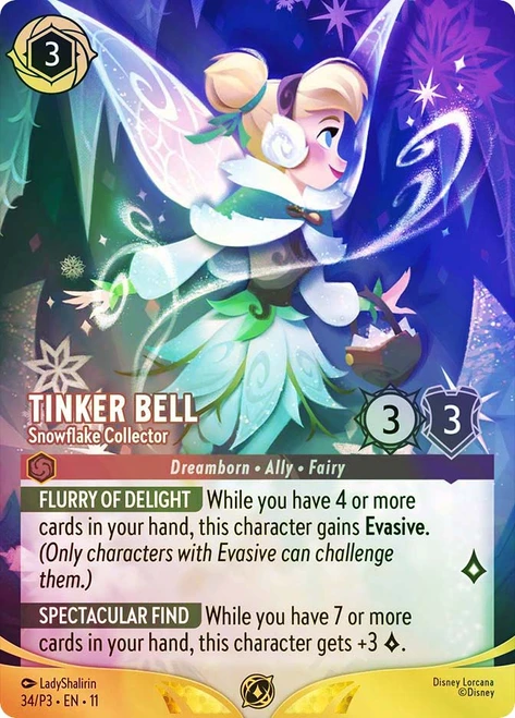 Tinker Bell - Snowflake Collector (Set Championship)
Promotional Cards
Single
Lorcana