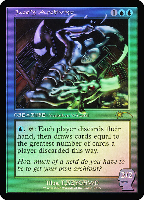 Jace's Archivist
Secret Lair Drop
Single
Magic: The Gathering