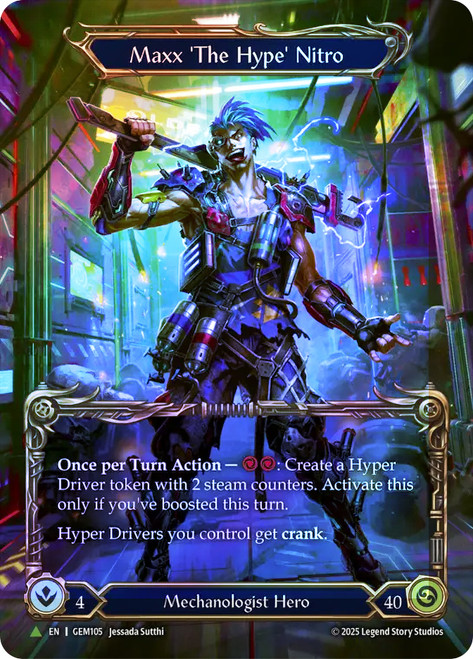 Maxx 'The Hype' Nitro CF Marvel 英語 Maxx 'The Hype' Nitro (Extended Art) | Armory Deck: Maxx Nitro