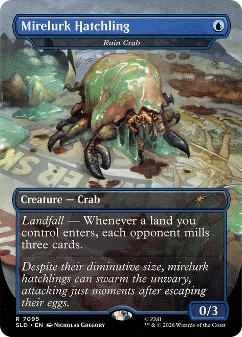 Ruin Crab (Mirelurk Hatchling) (Fallout) (#7095)
Secret Lair Drop
Single
Magic: The Gathering