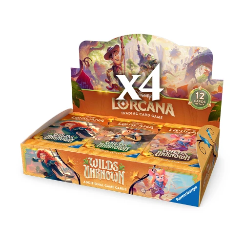 Lorcana: Wilds Unknown Booster Case (4 Boxes)
Wilds Unknown
Sealed
Lorcana