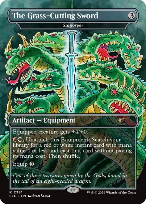 Sunforger (The Grass-Cutting Sword) (Usagi Yojimbo)
Secret Lair Drop
Single
Magic: The Gathering