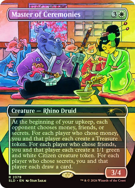 Master of Ceremonies (Usagi Yojimbo)
Secret Lair Drop
Single
Magic: The Gathering