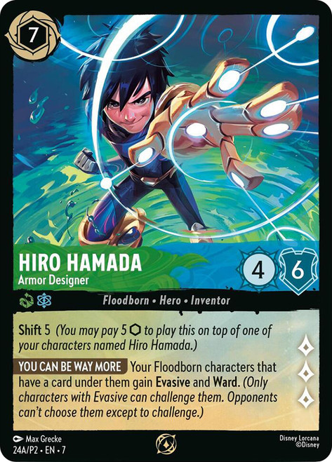 Hiro Hamada - Armor Designer (Set Championship)
Promotional Cards
Single
Lorcana