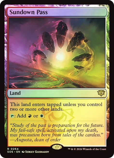 Sundown Pass
Secrets of Strixhaven
Single
Magic: The Gathering