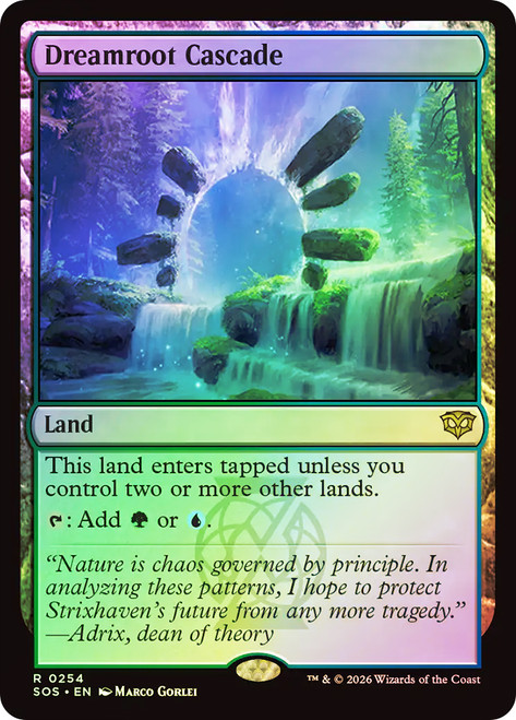 Dreamroot Cascade
Secrets of Strixhaven
Single
Magic: The Gathering