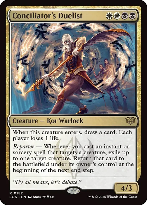 Conciliator's Duelist
Secrets of Strixhaven
Single
Magic: The Gathering