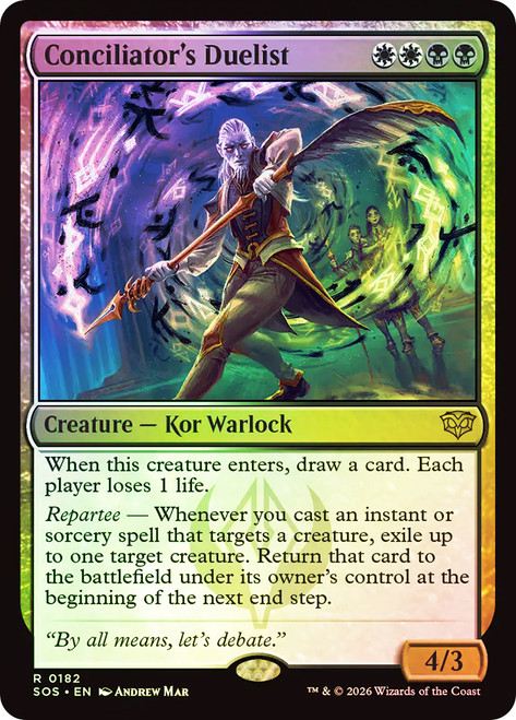 Conciliator's Duelist
Secrets of Strixhaven
Single
Magic: The Gathering