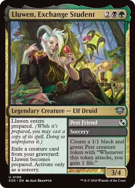 Lluwen, Exchange Student // Pest Friend
Secrets of Strixhaven
Single
Magic: The Gathering