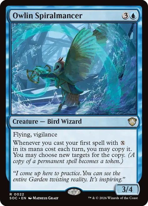 Owlin Spiralmancer
Secrets of Strixhaven Commander
Single
Magic: The Gathering
