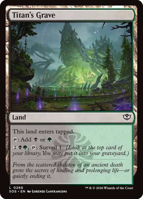 Titan's Grave
Secrets of Strixhaven
Single
Magic: The Gathering