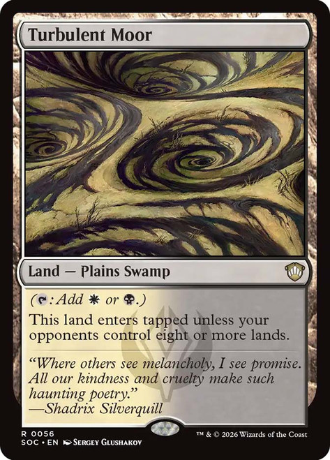 Turbulent Moor
Secrets of Strixhaven Commander
Single
Magic: The Gathering