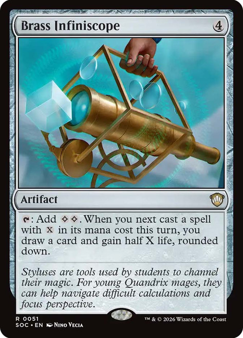 Brass Infiniscope
Secrets of Strixhaven Commander
Single
Magic: The Gathering