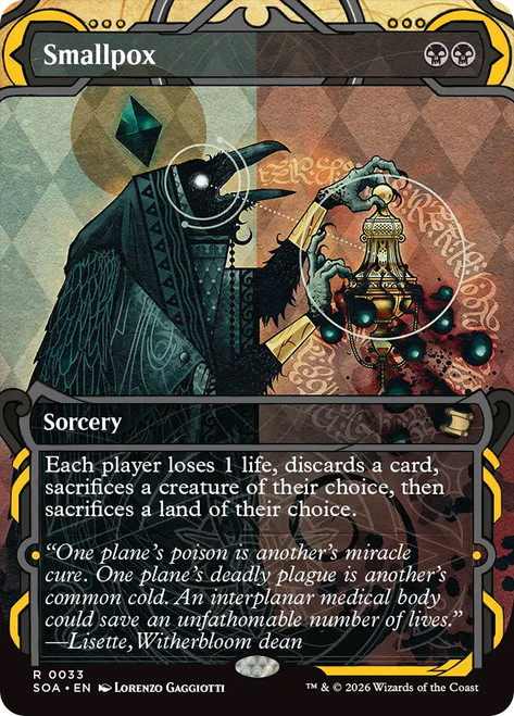 Smallpox
Secrets of Strixhaven Mystical Archive
Single
Magic: The Gathering