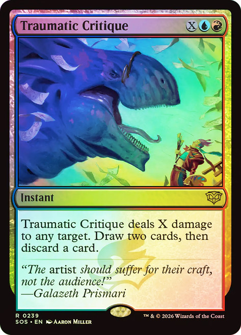 Traumatic Critique
Secrets of Strixhaven
Single
Magic: The Gathering